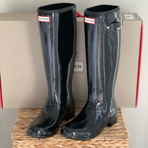 Hunter Original Tour Gloss Packable Rain Boot - Picture 2 of 8